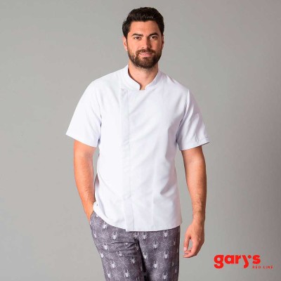 Chaquetilla de cocina manga corta Garys 9433 Blanca