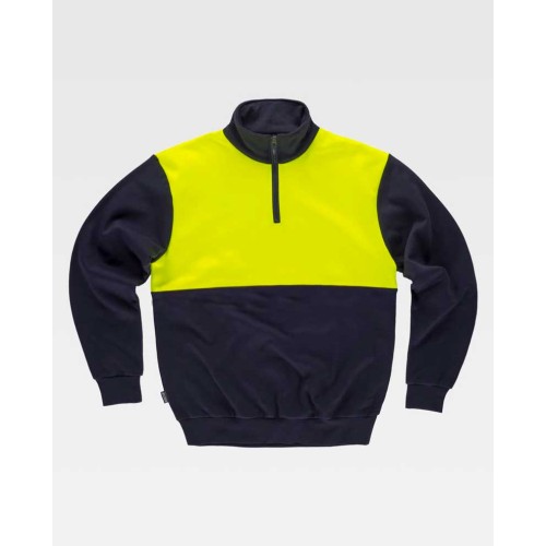 Sudadera de alta visibilidad Workteam C9840 Marino-Amarillo