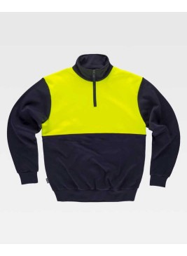 Sudadera de alta visibilidad Workteam C9840 Marino-Amarillo