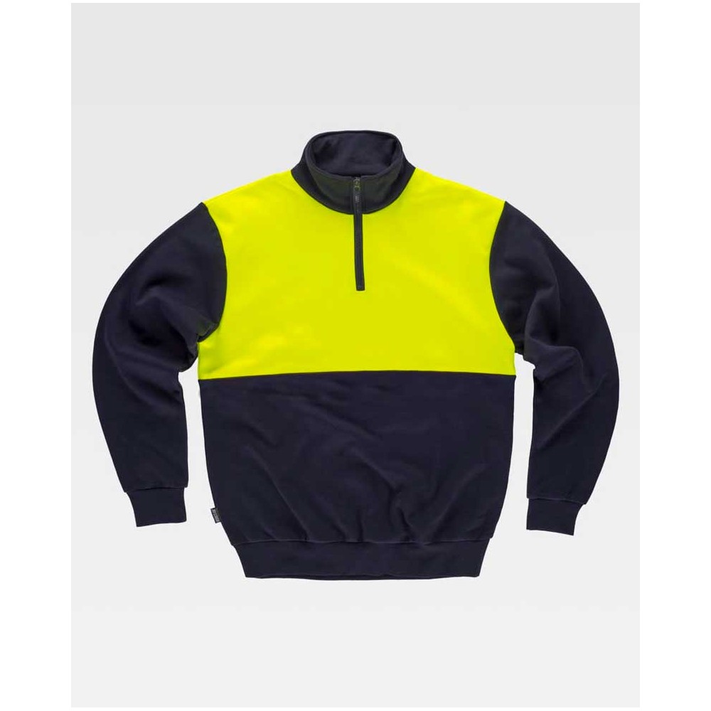 Sudadera de alta visibilidad Workteam C9840 Marino-Amarillo