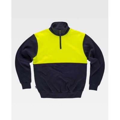 Sudadera de alta visibilidad Workteam C9840 Marino-Amarillo