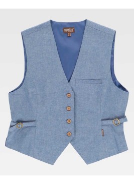 Chaleco mujer vaquero Workteam B9036