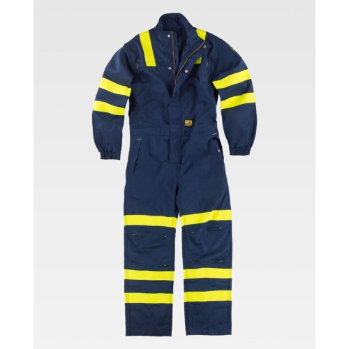 Buzo de alta visibilidad protección Workteam C5096 Marino-Amarillo