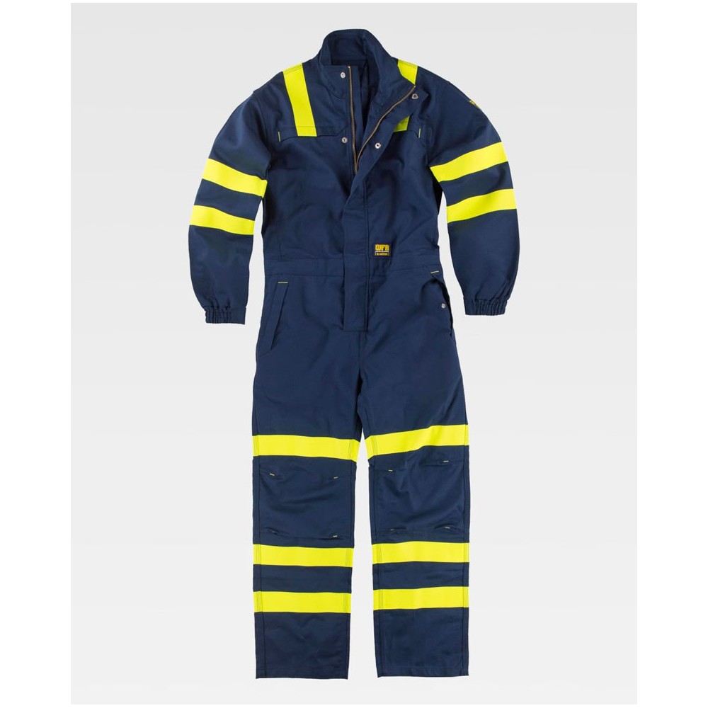 Buzo de alta visibilidad protección Workteam C5096 Marino-Amarillo