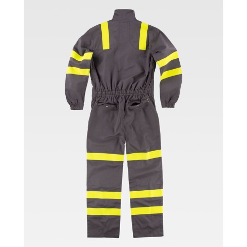 Buzo de alta visibilidad protección Workteam C5096 Gris-Amarillo