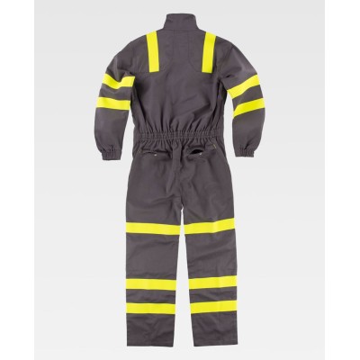 Buzo de alta visibilidad protección Workteam C5096 Gris-Amarillo