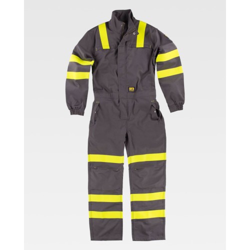 Buzo de alta visibilidad protección Workteam C5096 Gris-Amarillo