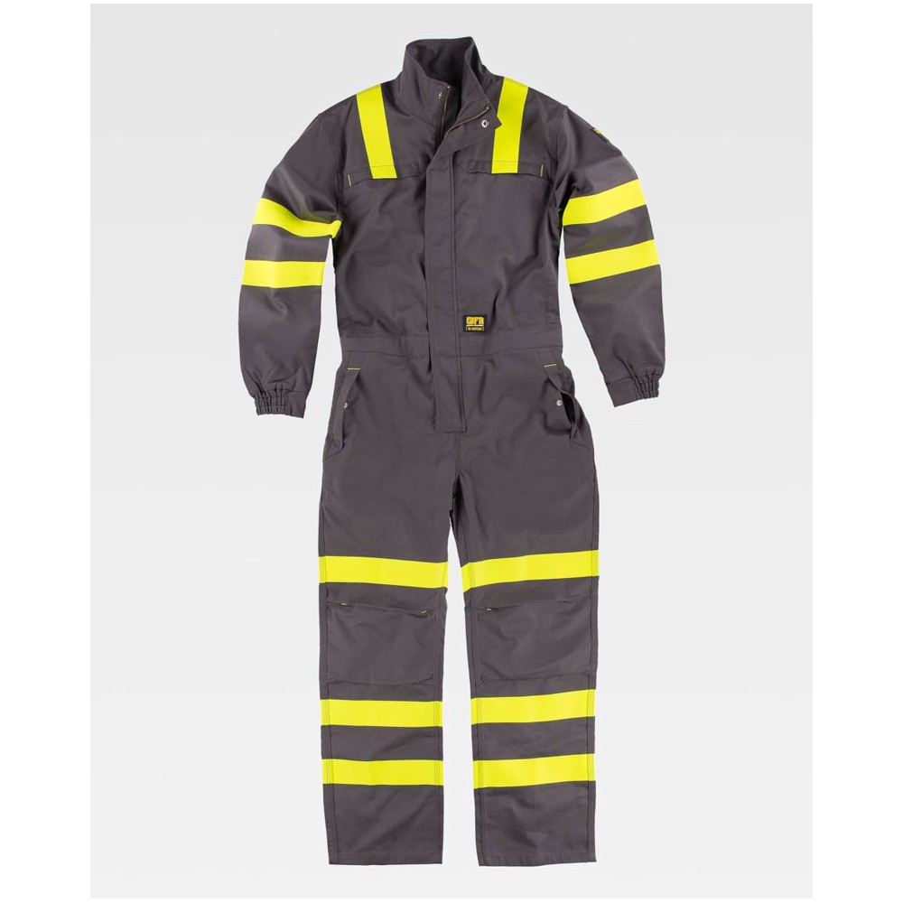 Buzo de alta visibilidad protección Workteam C5096 Gris-Amarillo