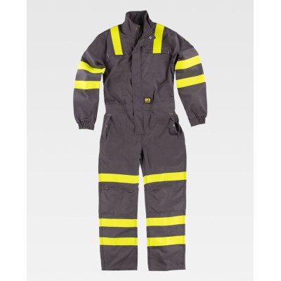 Buzo de alta visibilidad protección Workteam C5096 Gris-Amarillo