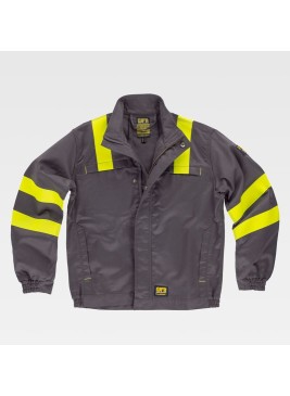 Cazadora de alta visibilidad protección EPI Workteam B1196 Gris-Amarillo