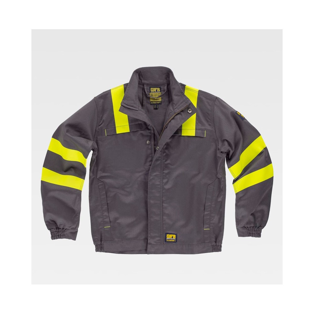 Cazadora de alta visibilidad protección EPI Workteam B1196 Gris-Amarillo