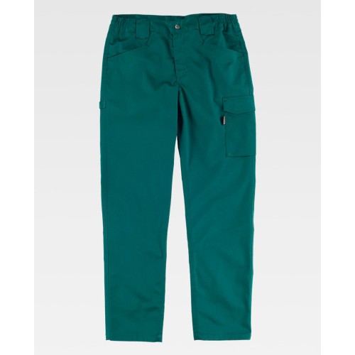 Pantalón de trabajo elástico Workteam B4030 Verde