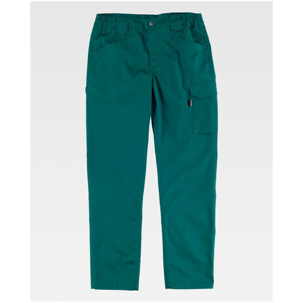 Pantalón de trabajo elástico Workteam B4030 Verde