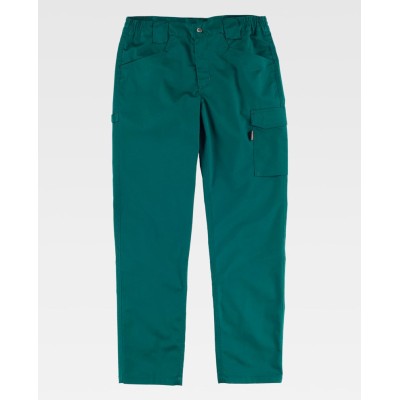 Pantalón de trabajo elástico Workteam B4030 Verde