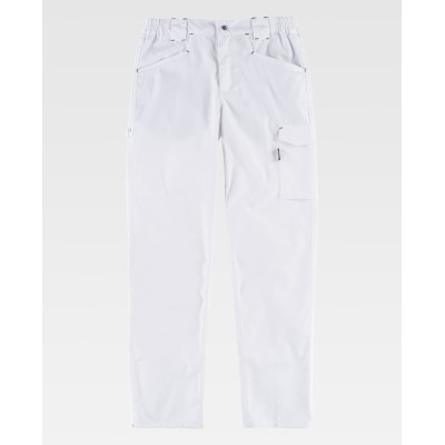Pantalón de trabajo elástico Workteam B4030 Blanco