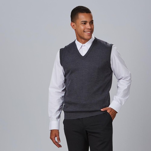 Chaleco de camarero de punto Garys 102200 Gris Marengo