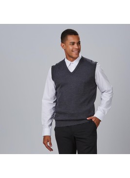 Chaleco de camarero de punto Garys 102200 Gris Marengo