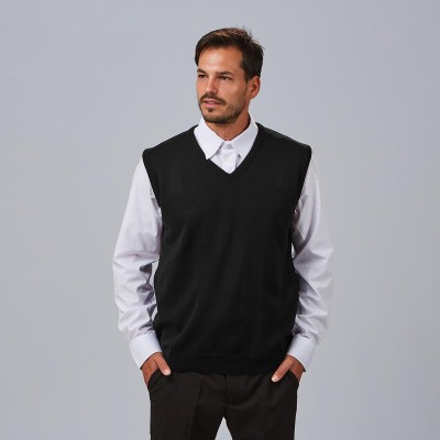 Chaleco de camarero de punto Garys 102200 Negro