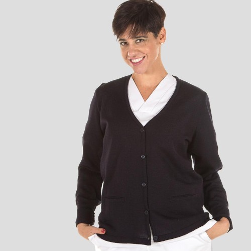 Rebeca para hosteleria de mujer de punto Garys 1025 Negro