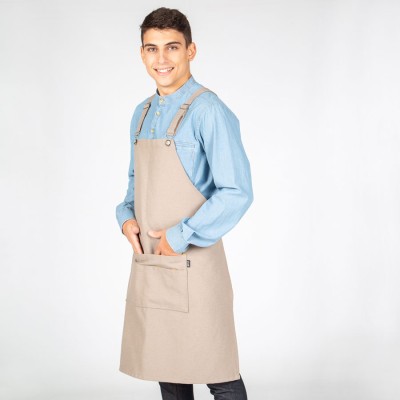 Delantal peto antimanchas Garys 100005 Gris