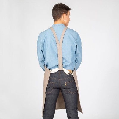 Delantal peto antimanchas Garys 100005 Gris