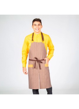 Delantal chocolate peto antimanchas Garys 100006