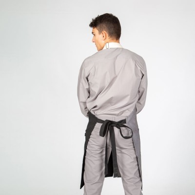 Delantal de camarero espiga antimanchas con peto Garys 100007