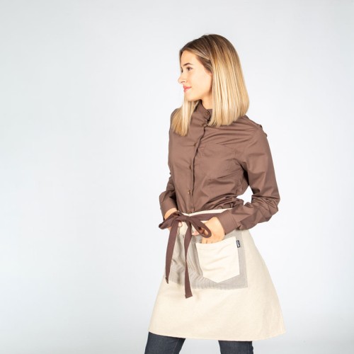 Delantal beige antimanchas Garys 100013