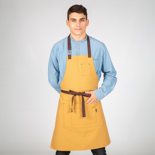 Delantal hosteleria antimanchas con peto y hebilla Garys 100014 albero