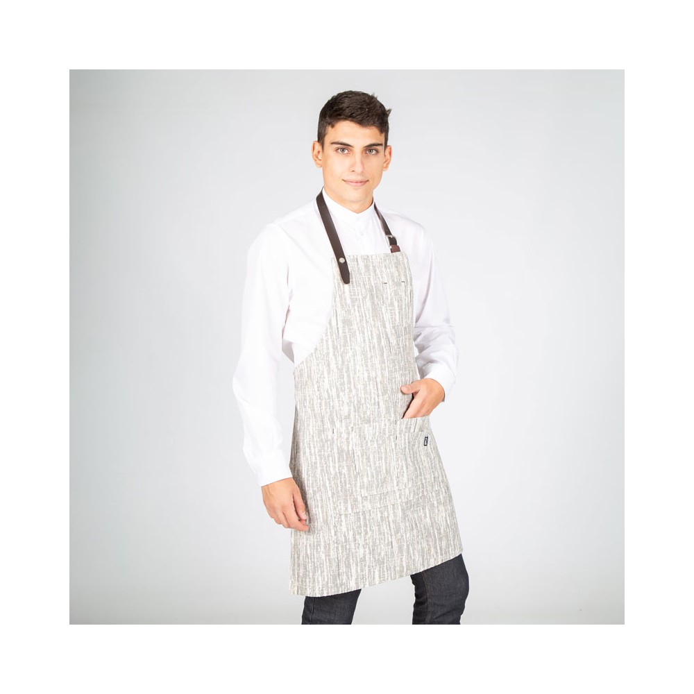 Delantal con peto marmolado Garys 100017