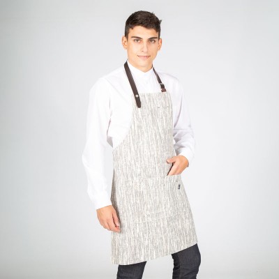 Delantal con peto marmolado Garys 100017