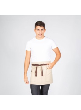 Delantal corto hostelería Beige Garys 100021