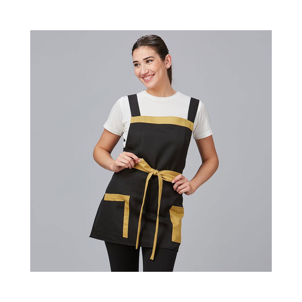Casulla de estética bicolor con bolsillos para utencilios Albero