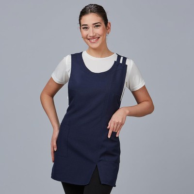 Casulla de estética resistente a lavados con bolsillos Azul navy