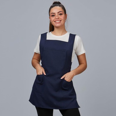 Casulla de peluquera y estética resistente a lavados azul navy