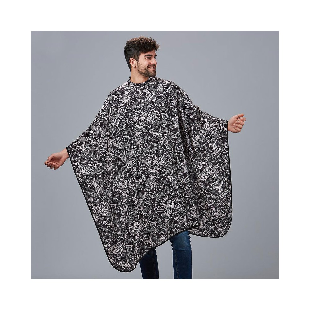 Capa de peluquería estampada Garys 350001 espinas