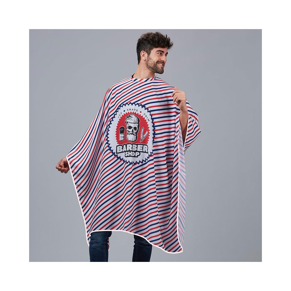 Capa de peluquería estampada Garys 350001 barber