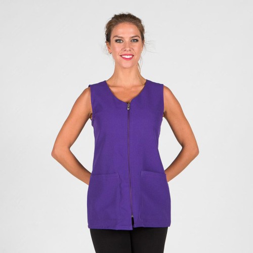 Blusa de peluquería sin mangas antartida Garys 552800 Morado