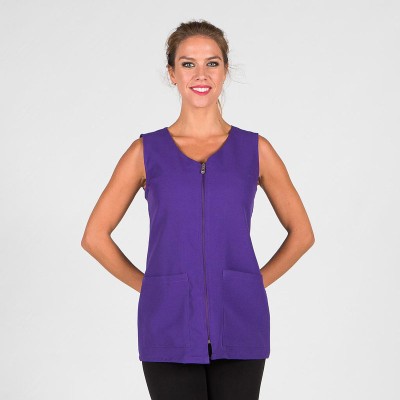 Blusa de peluquería sin mangas antartida Garys 552800 Morado