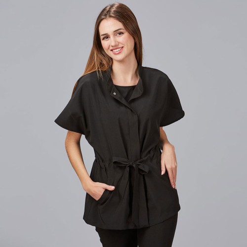 Blusa para peluquera de microfibra magnolia Garys 600023 negro