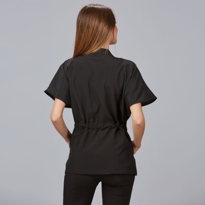 Blusa para peluquera de microfibra magnolia Garys 600023 negro