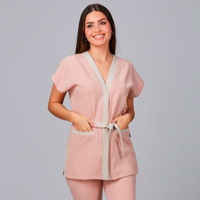 Blusa de peluquera loto x-linen Garys 600027 Nude