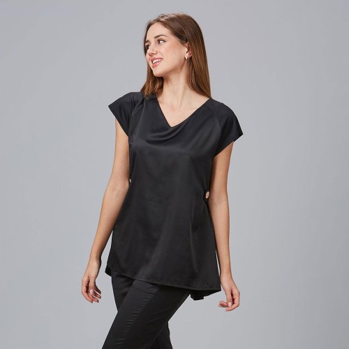 Blusa para peluquera liatris peach Garys 600028 Negra