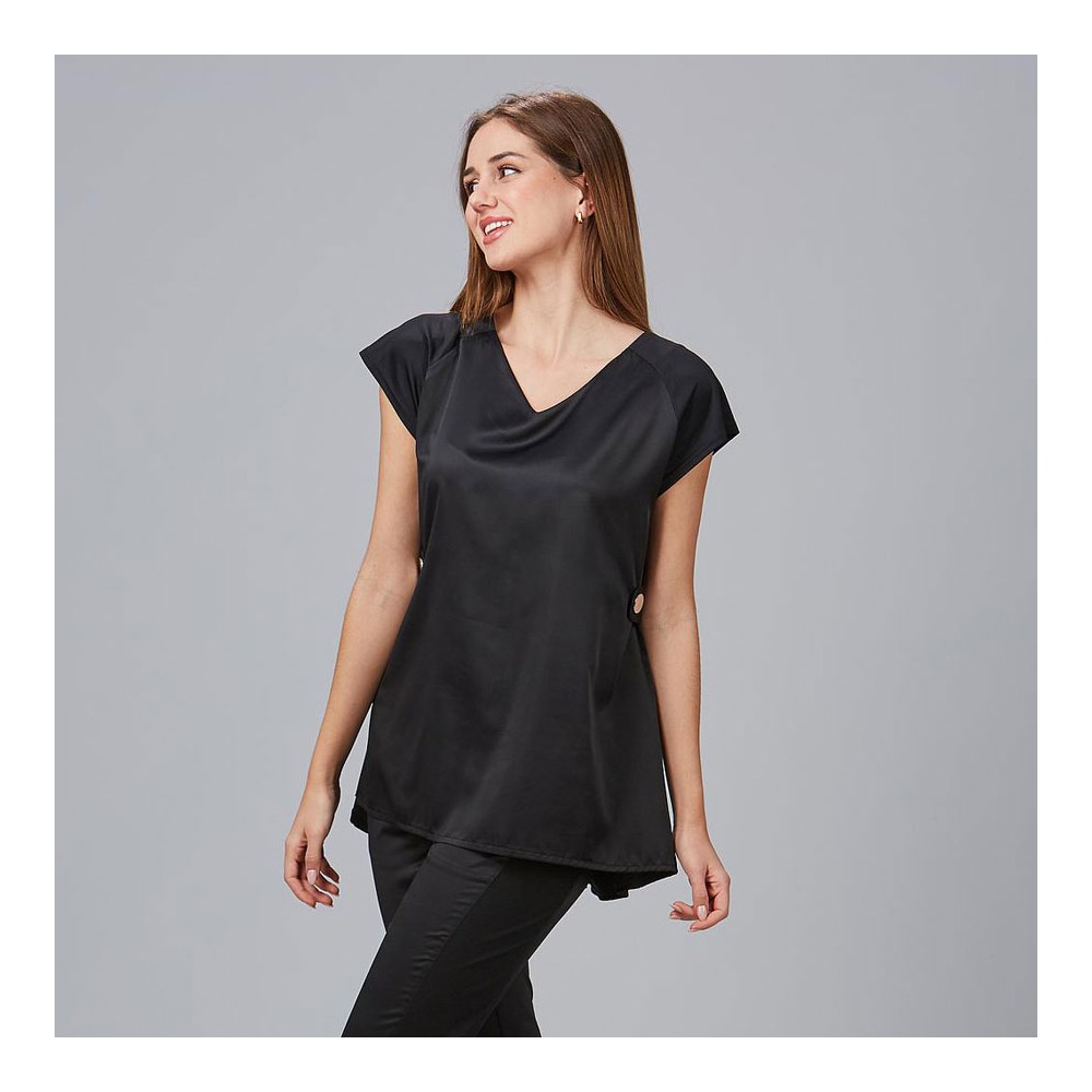 Blusa para peluquera liatris peach Garys 600028 Negra