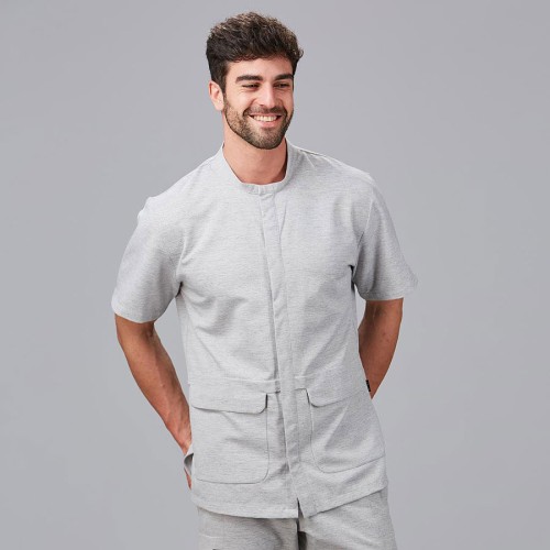 Blusa peluquería hombre abedul Garys 600035 gris perla