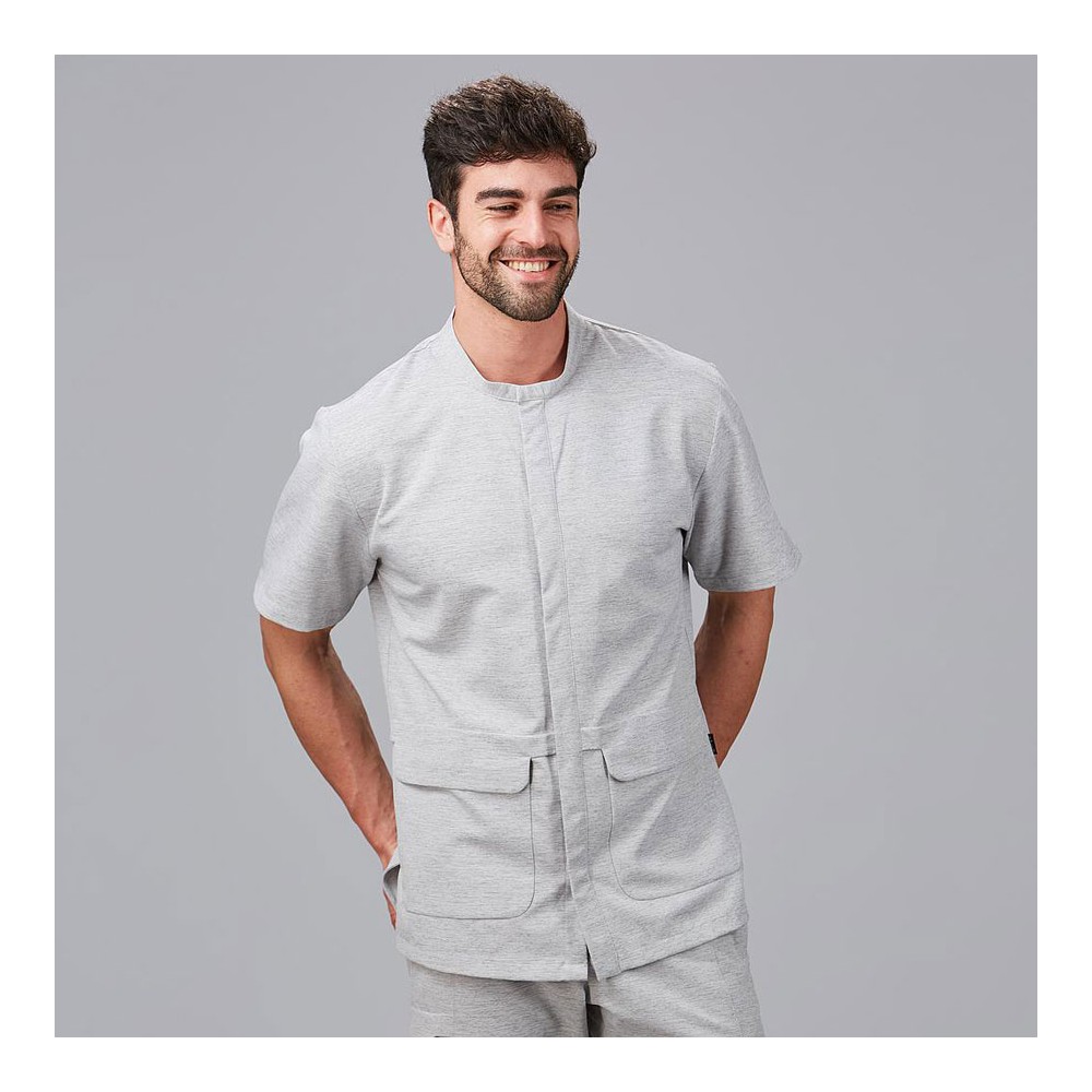 Blusa peluquería hombre abedul Garys 600035 gris perla