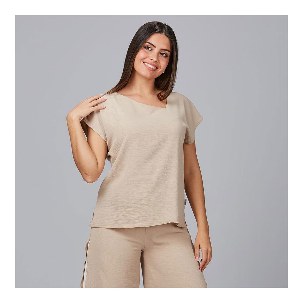 Blusa de peluquera bambula jara Garys 600036 beige