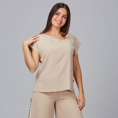 Blusa de peluquera bambula jara Garys 600036 beige