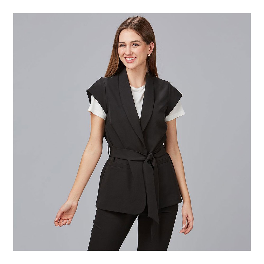 Chaqueta peluquera cuello smoking Garys 600039 negro