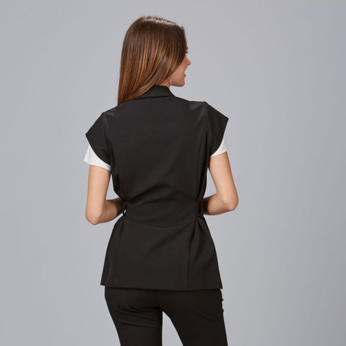Chaqueta peluquera cuello smoking Garys 600039 negro